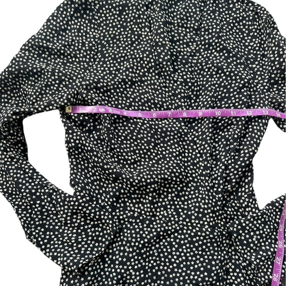 REFORMATION Gjelina Long Sleeve Wrap Mini Dress Size Small - Picture 7 of 9